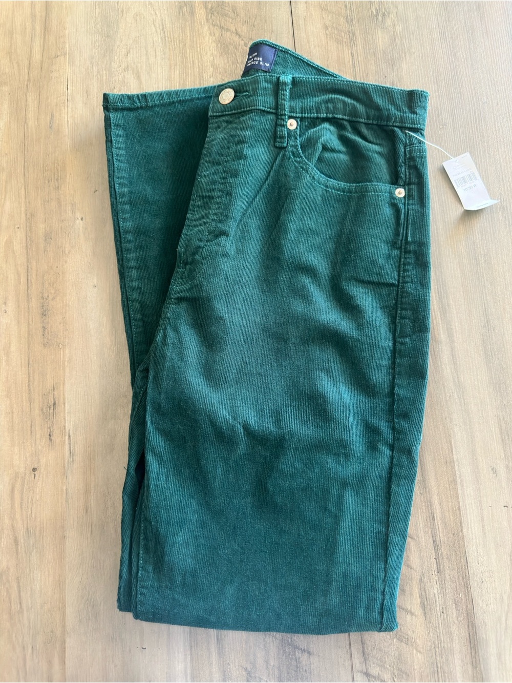 GAP Women's Dark Green Corduroy Skinny Jeans